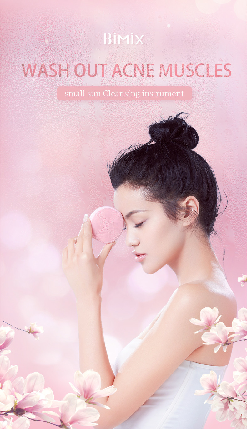 DC3.7V 350mA Face Cleaning Mini Electric Massage Brush
