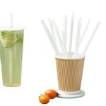 Biodegradable PLA Straws CPLA Cutlery 10*230mm Temperature Resistance