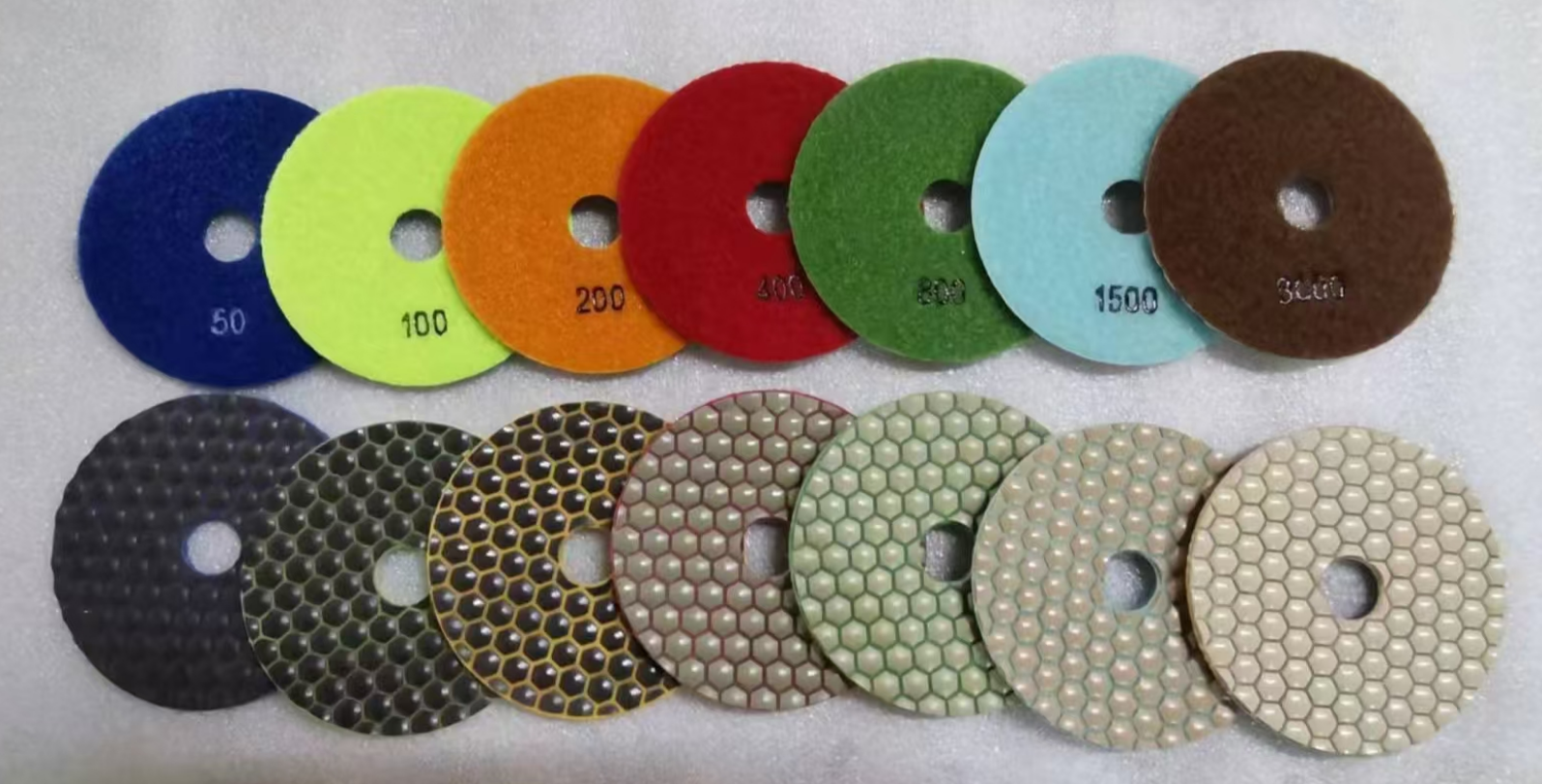 Diamond Resin Dry Polishing Pad For Air Grinder Stone Polisher