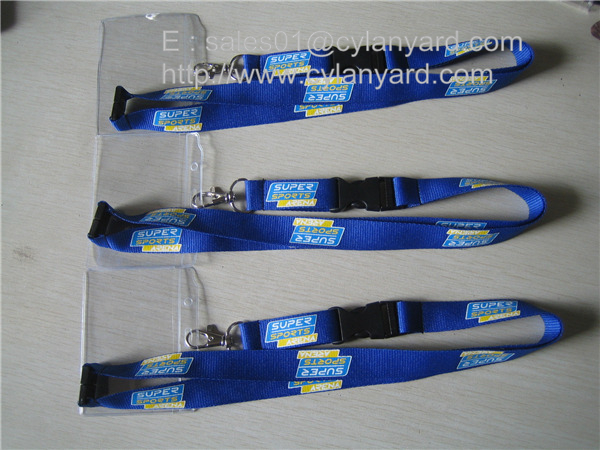 Coloured polyester badge lanyards