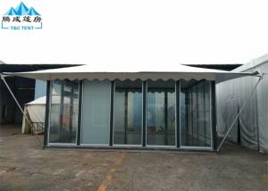 Wholesale 5x6M White PVC Roof Hotel Marquee Party Tent With Glass Wall And Door from china suppliers
