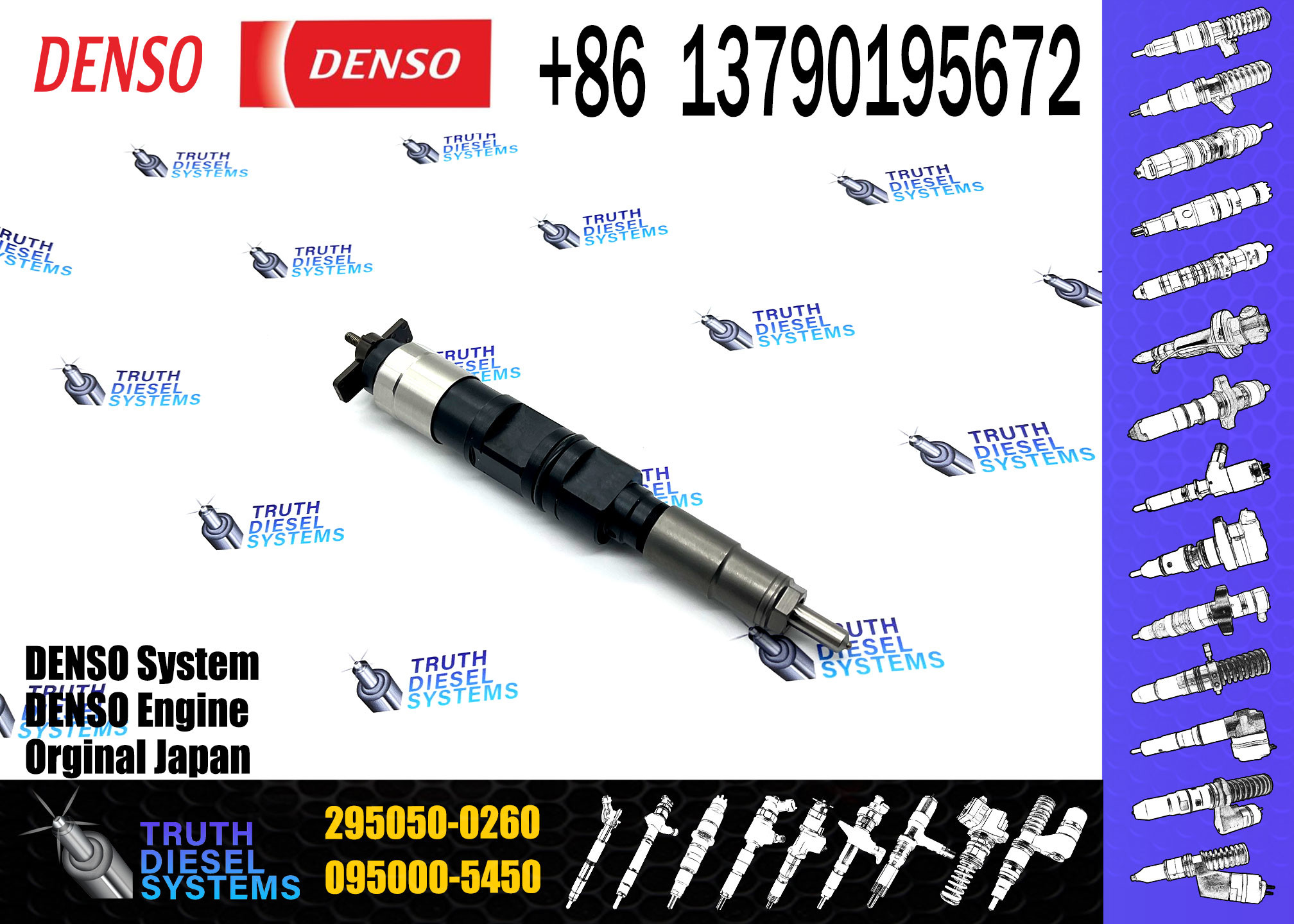 295050-0260,ME306476,9729505-026 original new common rail fuel injector 295050-0260 for 6M60 EURO 5 ME306476