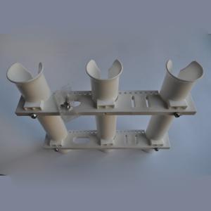 Wholesale White Boat Plastic Rod Holder 3 Tube Fishing Plastic Rod Holder Rack from china suppliers