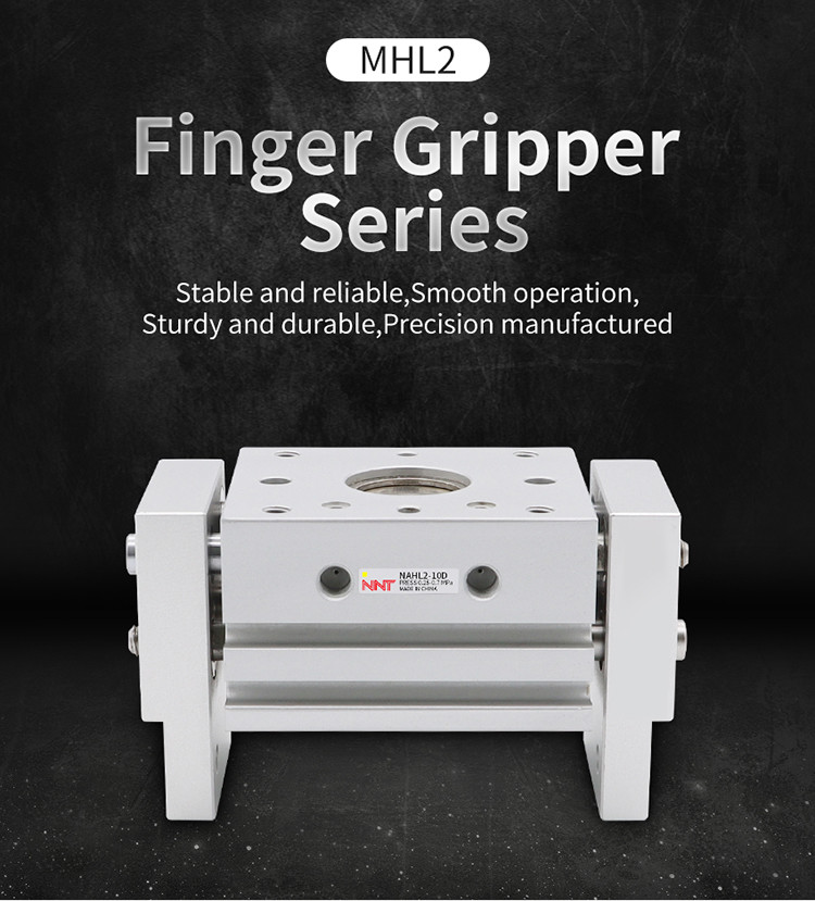 Adjuatable Pneumatic Finger Gripper , Wide Air Gripper Cylinder