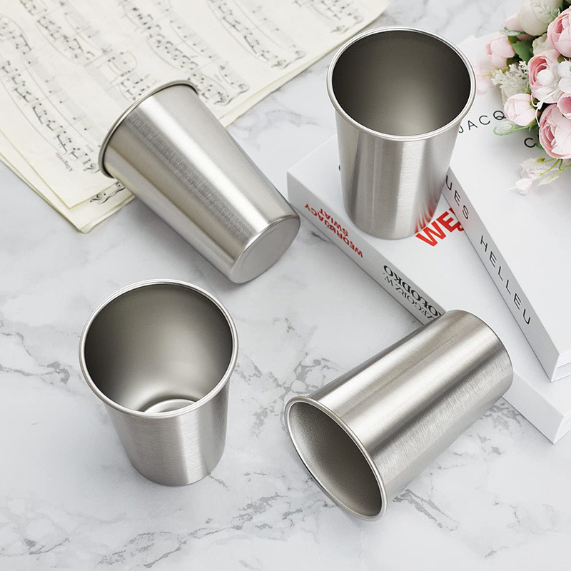 12 Pcs 2.4 Ounce 70ml Stainless Steel Shot Drinking Cups For Drinking Beer And Wine