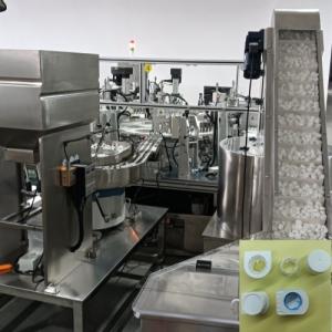 Wholesale Ten Cavities Automatic Detection And Stainless Steel And Aluminium Alloy For 100% Qualified Heli Milk Cap Assembly Machine from china suppliers