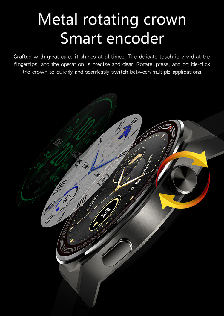 1.5inch 240x240 Sedentary Reminder Smartwatch Blood Pressure 64MB