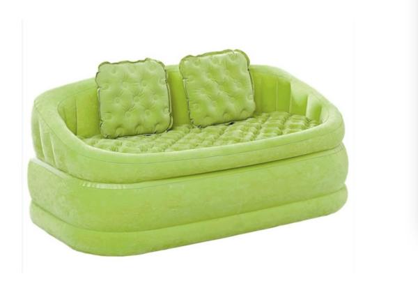 Flocking Sectional Inflatable Chesterfield Sofa Inflatable Outdoor Furniture 6P