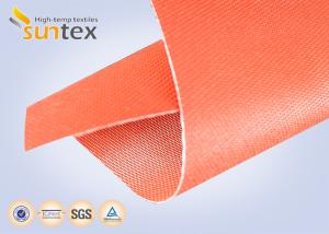 Wholesale 32oz Red Silicone Rubber Coated Fiberglass Cloth For Welding Blanket Fireproofing Textiles from china suppliers