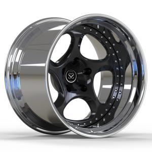 Wholesale Lip Polished 2 PC Forged Wheels Negative 19X12j Porsche Gt4 Rims from china suppliers