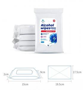 Wholesale 10pcs 75% Alcohol Wet Wipes Based Sterile Cleaning Hand Disinfectant from china suppliers