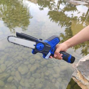 Wholesale 6'' 21V Battery Powered Handheld Mini Chainsaw Electric Tree Cutting Cordless Woodworking from china suppliers