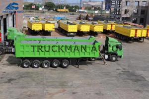 Wholesale Optional Colors Dump Semi Trailer Front Lifting 5 Axles 70 Tons Easy Repair from china suppliers