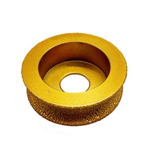 Wholesale A Shape Vacuum Brazed Quartz Diamond Grinding Wheel 75mm from china suppliers