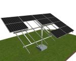 Light Weight Landfill Photovoltaic Mounting System , MMS Structure Solar Panel