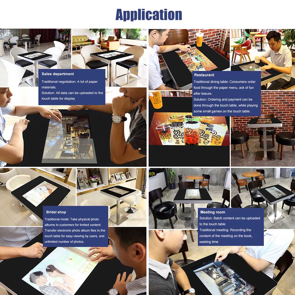 VETO 21.3 inch Andriod Interactive Lcd Digital Multi Touch Screen Coffee Smart Table
