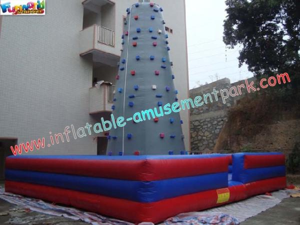 Renting 0.55mm PVC tarpaulin Inflatable Rock Climb Sports Games for Home,
