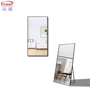 Wholesale Contemporary Full Length Metal Antique Rose Gold Bedroom Decoration Mirror with Stand from china suppliers