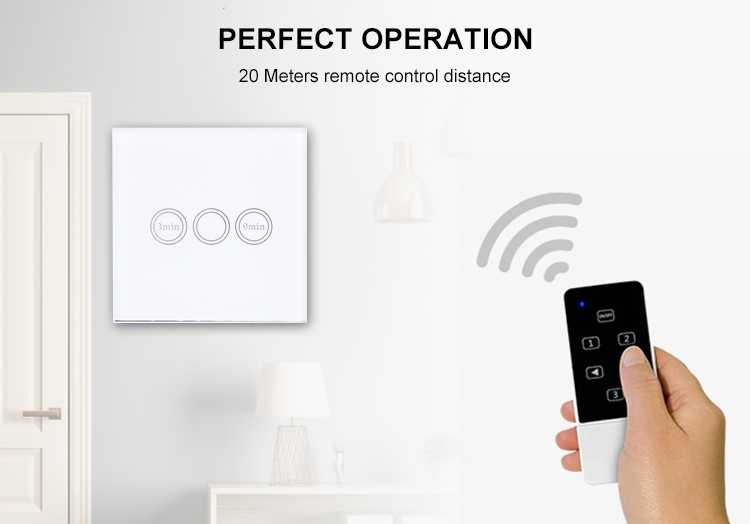 Smart Home Uk Standard Timer Touch Smart Wall Switch Time Control Lamp Light Switch