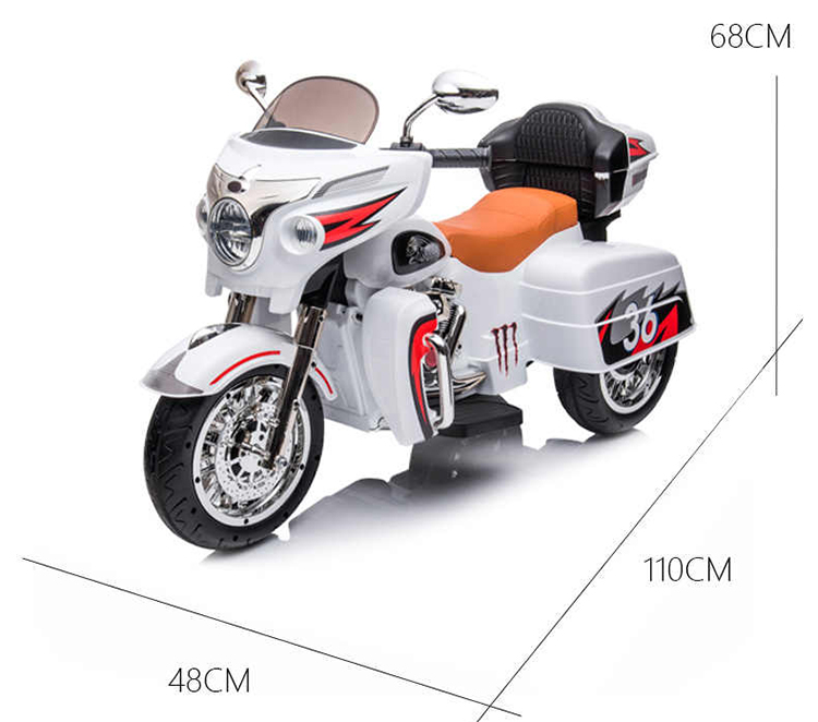 Multifunctional Dynamic Music 12V Ride on Motorcycle Car for Children GW/NW 15.3KG/13.5KG