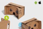 DIY Mobile Phones Accessories Brown Cardboard 2.0 Virtual Reality VR Headset