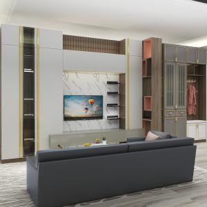 Wholesale 180CM Oak TV Entertainment Unit Multi Color Wood TV Stand Arbitrarily ODM from china suppliers