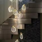 Contemporary Round Crystal Living Room Home Decorative Led Pendant Light For