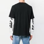 XS-XXXXXL Size Mens Long Sleeve T Shirts , Hip Hop T Shirts White Sleeves For