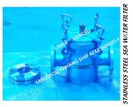 Main sea water pump imported stainless steel 316L suction coarse water filter