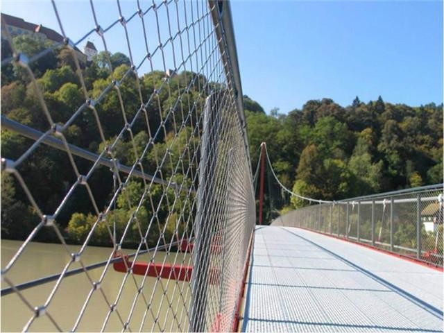 316 Rope Net Fence 50*50mm Opening Stainless Steel Cable Mesh