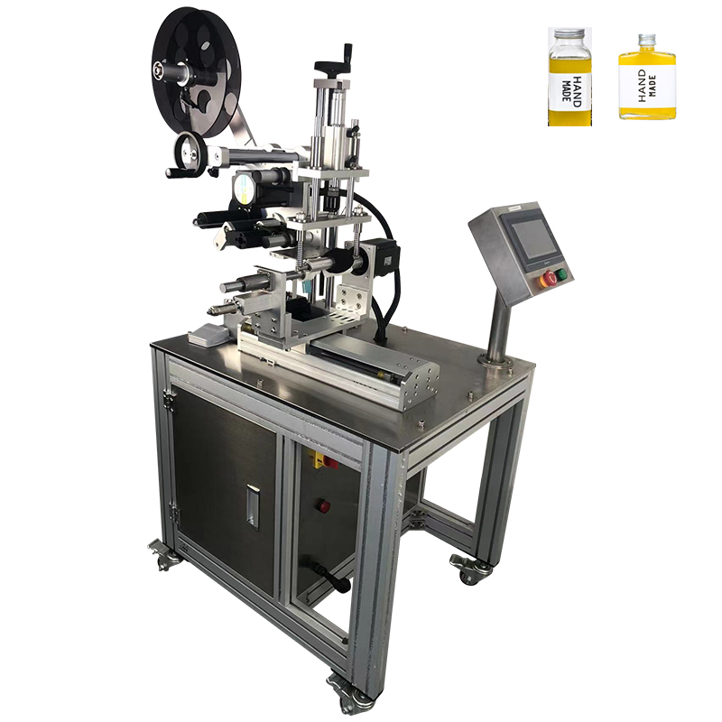 40 KG Semi Labeling Machine for Plastic Bottles and Glass Surfaces Wood Box Packaging