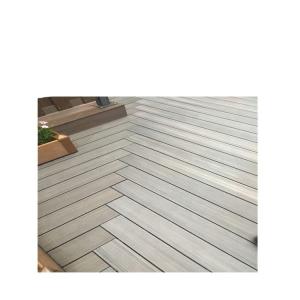 Wholesale Flooring Outdoor Waterproof Wood Grain Double Color Co-Extruded WPC Wood Composite Decking from china suppliers