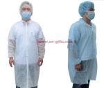 Disposable Lab Coats Nonwoven Fabric Work Coveralls Food Workshop White Ropa