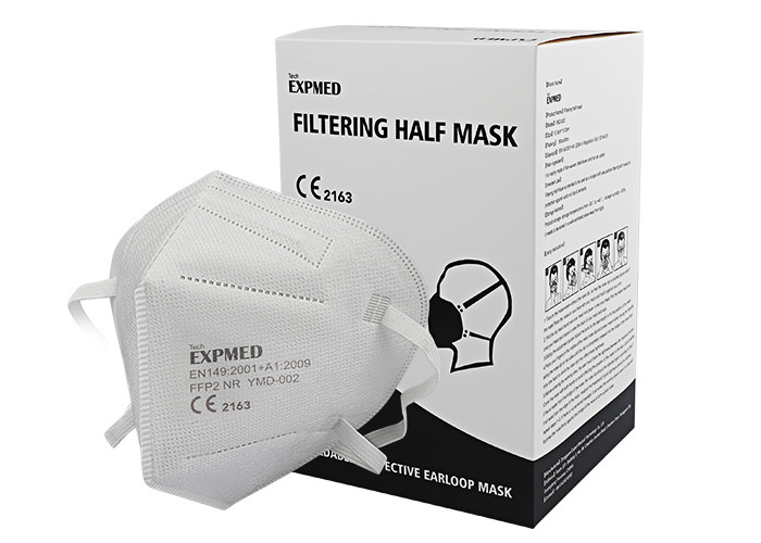 Non Woven FFP2 Face Mask No Falling Off For Automobile Making / Sports