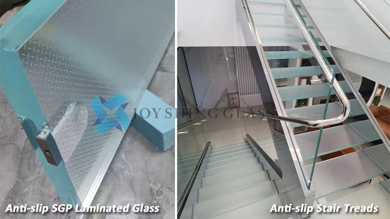 Customized Ultra Clear Anti Slip Toughened Glass For Stair Floor