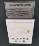 Customized Lead Acid 630AH 48v Traction Battery For MHE Forklift 1500 Times
