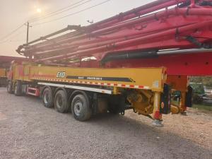 Wholesale 53000kg Refurbished Concrete Pump Trucks 61m Horizontal Reach from china suppliers