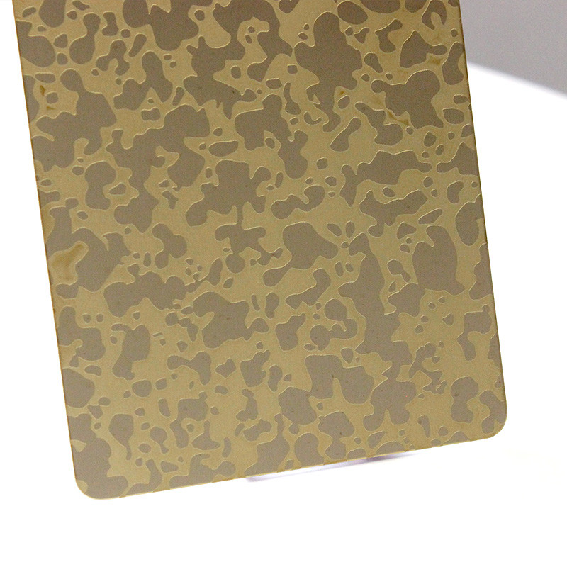 Mirror Etched Stainless Steel Sheet SS Decoration plate 2000mm Width