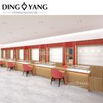 Frameless Wooden Jewellery Glass Display Cabinet Factory, Professional Custom