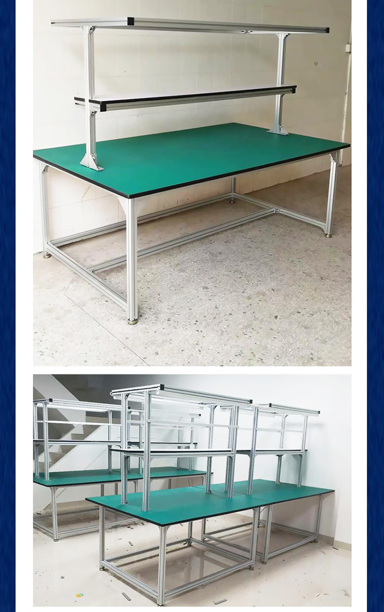 Hot selling production line workbench aluminum profile assembly line custom size