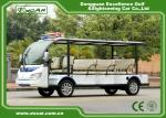 White Electric Sightseeing Car 11 Seats Electric Tourist Car 72V Acim Motor