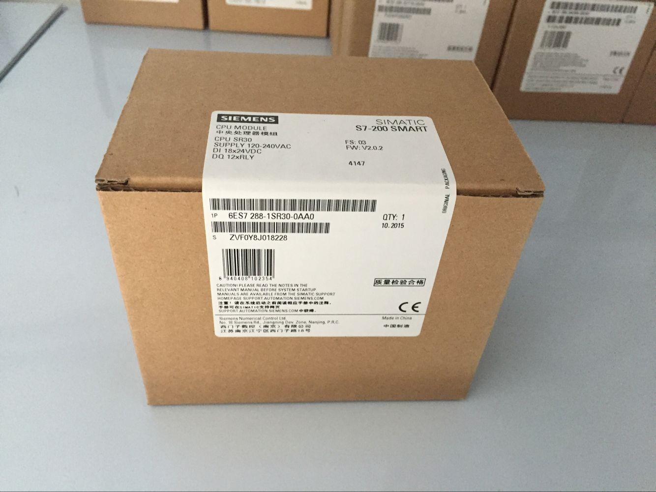 SIEMENS 6ES7288-1ST40-0AA0 CPU MODULE SIMATIC S7-200 SMART ST20 24 VDC PROGRAM/DATA MEMORY 40 KB