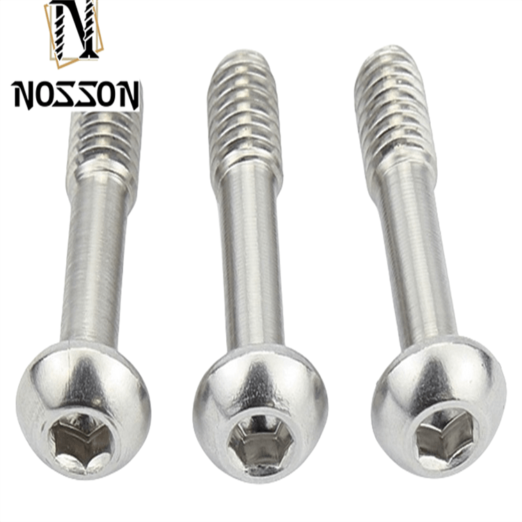 Sliver Finish Customized Stainless Steel A2 AISI 303 316 Alloy Steel Hex Socket Head Captive Panel Screws for Industrial Applications