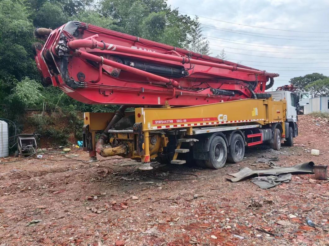 95% Near New Condition 2020 56m Truck Pump Concrete Pump Batching Plant Used Pump for Sale