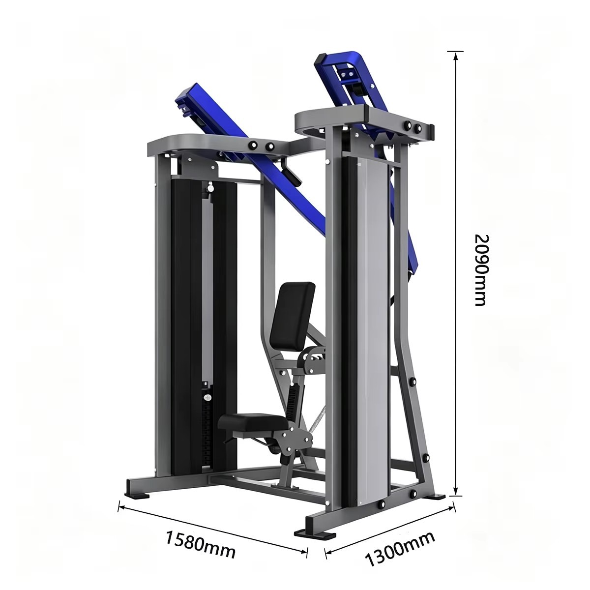 Seated Back Extension Machine Commercial Selectorized Gym Equipment for Lower Back Training