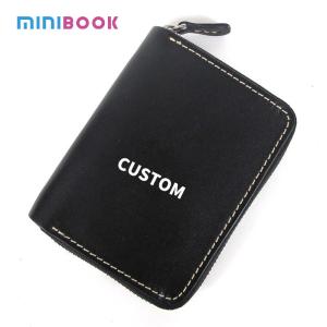 Wholesale Retro Style Short Zipper Wallet Money Cloth Made of Vegetable Tanned Cowhide Leather from china suppliers