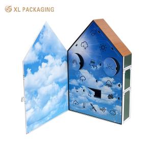 Wholesale Gift Tree Calendar Box Skin Care Tools Toy Craft Electrons House Shape Gift Advent Calendar Packaging Box from china suppliers