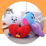 Crystal Velvet Plush Toy Pillow Cartoon Shape Printed Logo 100 - 300G