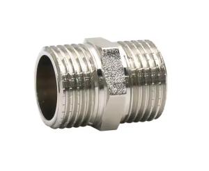 Wholesale 1/2 inch 3/4 inch Stainless Steel Nipple Plumbing Fitting Water Pipe Fitting male Thread Brass Pipe Fitting from china suppliers