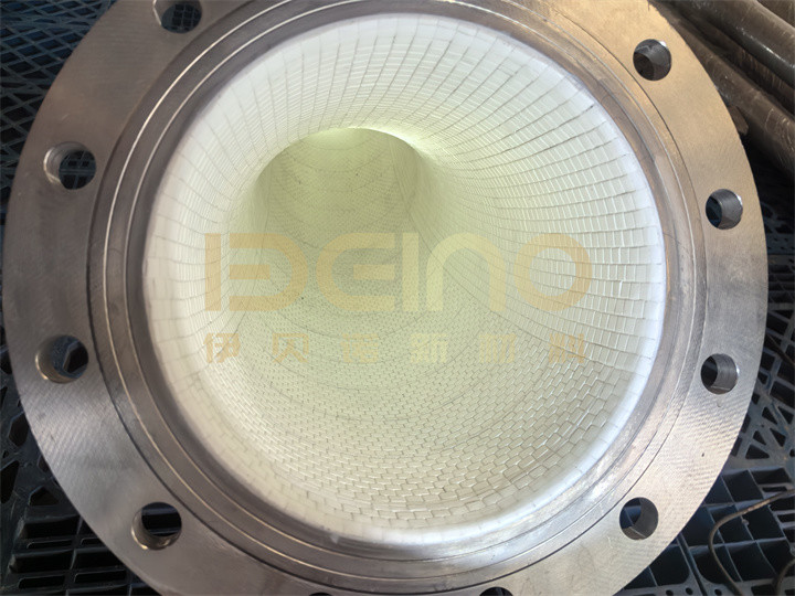 The lining of alumina ceramic for coal powder conveying pipeline High-Temperature Dust and Granular Material Conveying with Alumina Ceramic Pipe